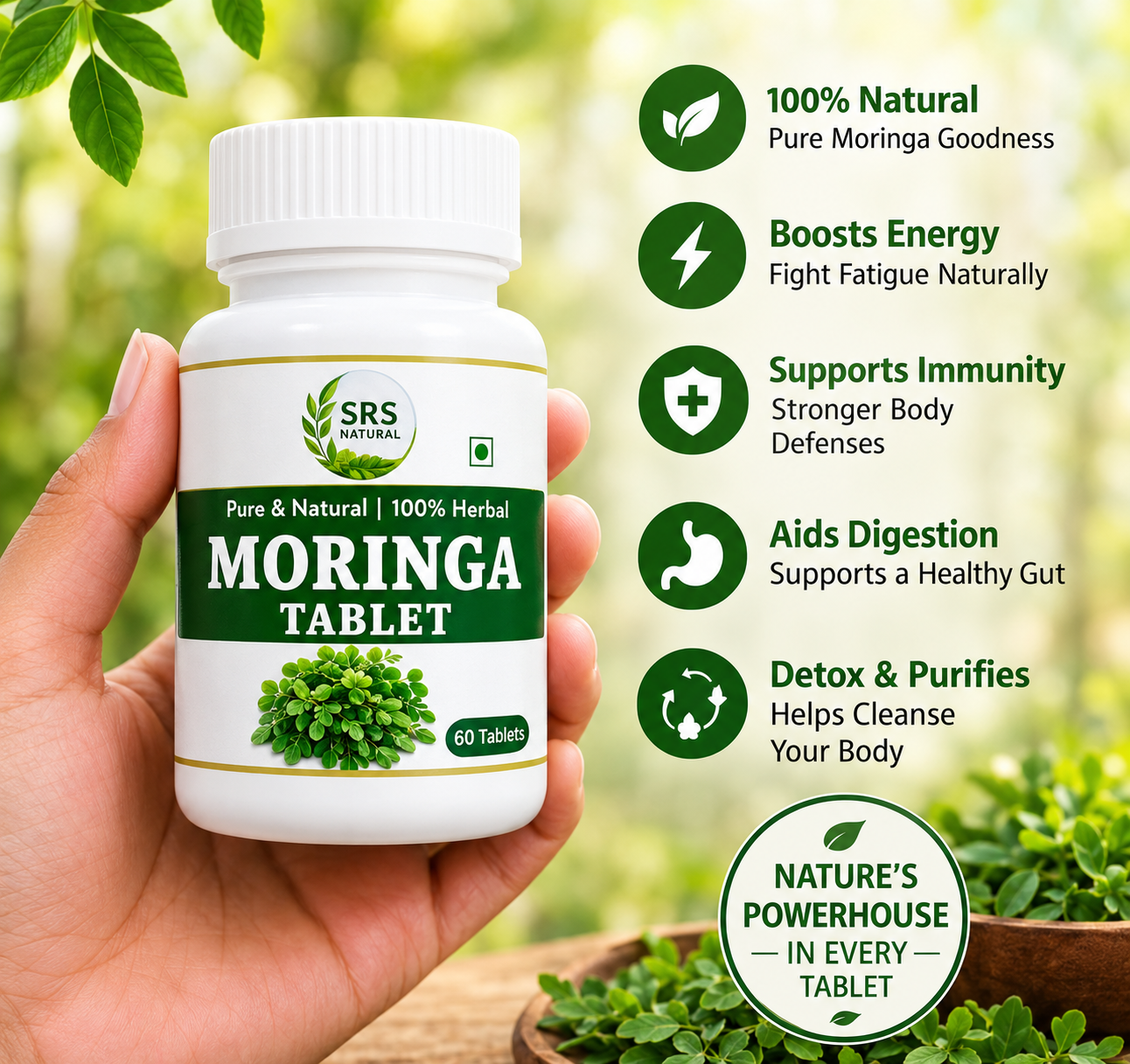 SPS Moringa Tablet - Nature's Powerhouse
