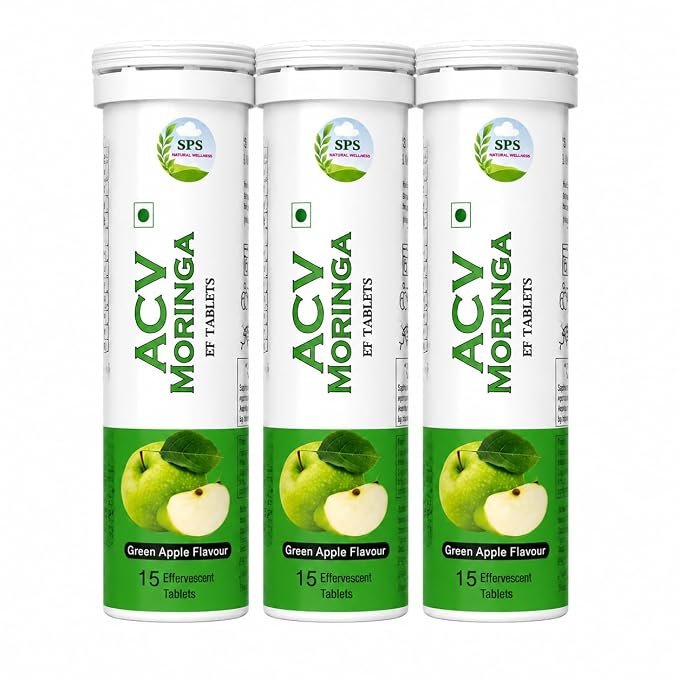 ACV MORINGA EF TABLETS COMBO OF THREE TUBES SUITABLE FOR MONTH (45)